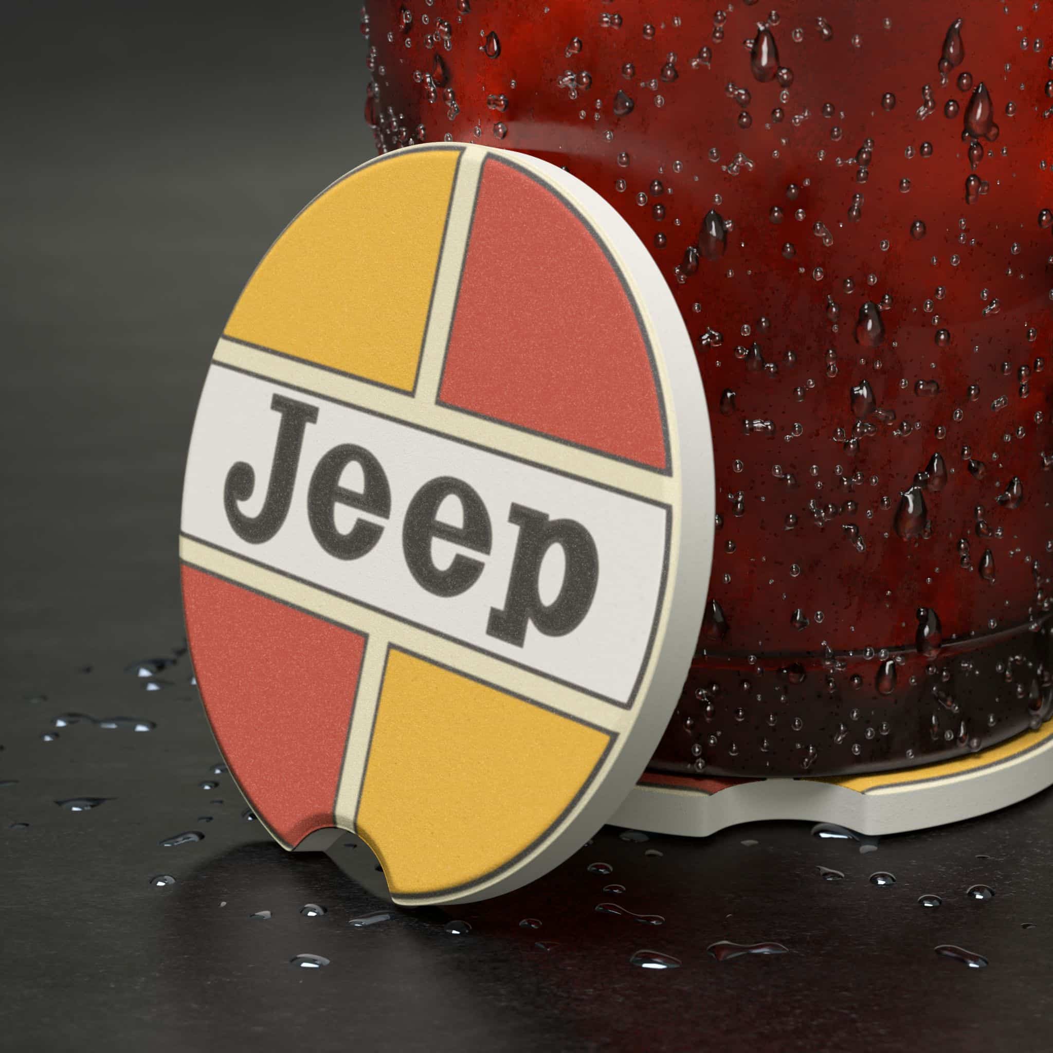 Jeep Kaiser Soapstone Car Coaster