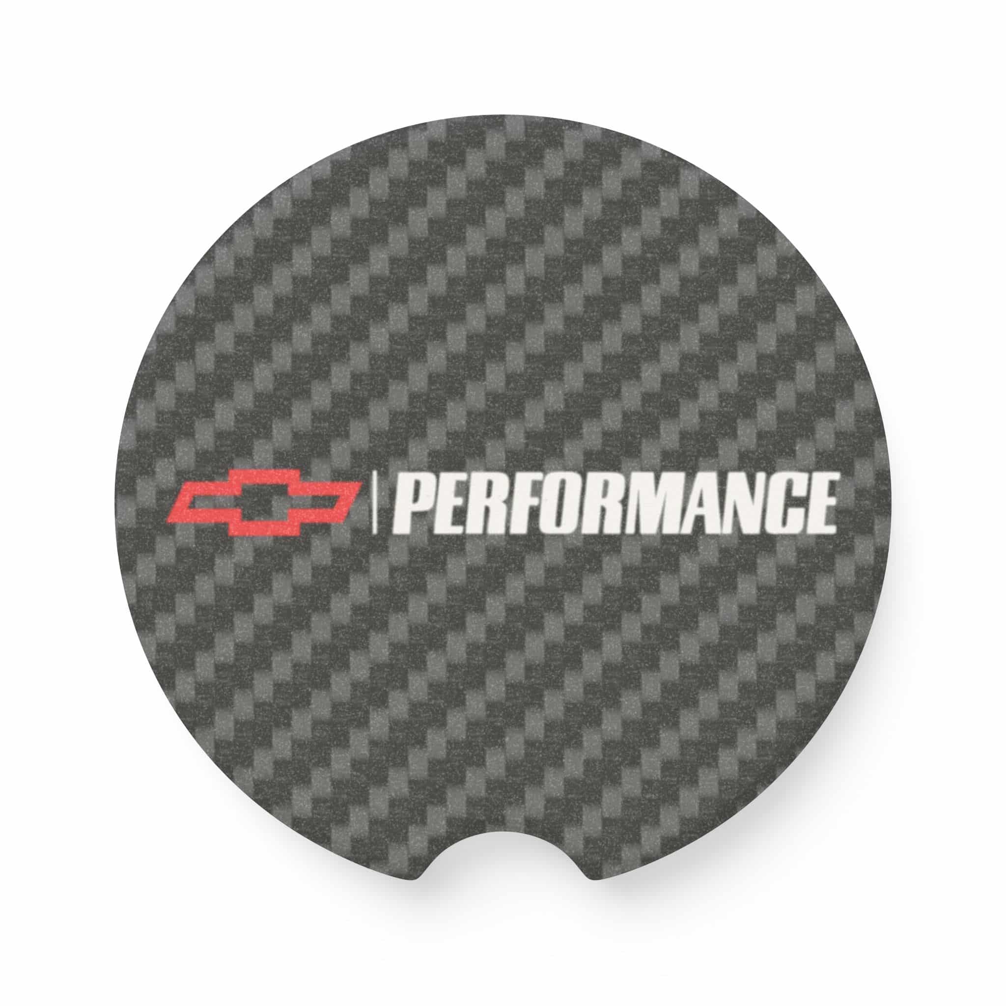 Chevy Performance Carbon Fiber Soapstone Car Coaster
