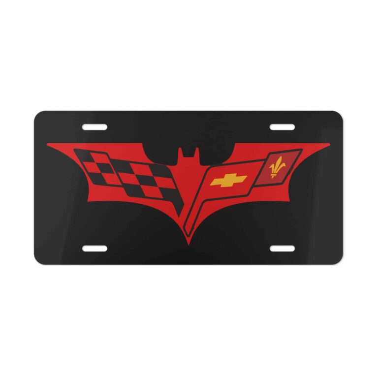 Corvette C6 Batman License Plate
