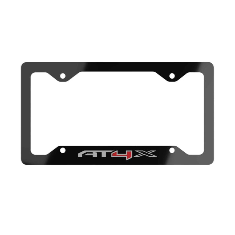 GMC AT4X Metal License Plate Frame