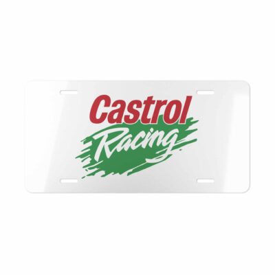 Castrol Racing License Plate