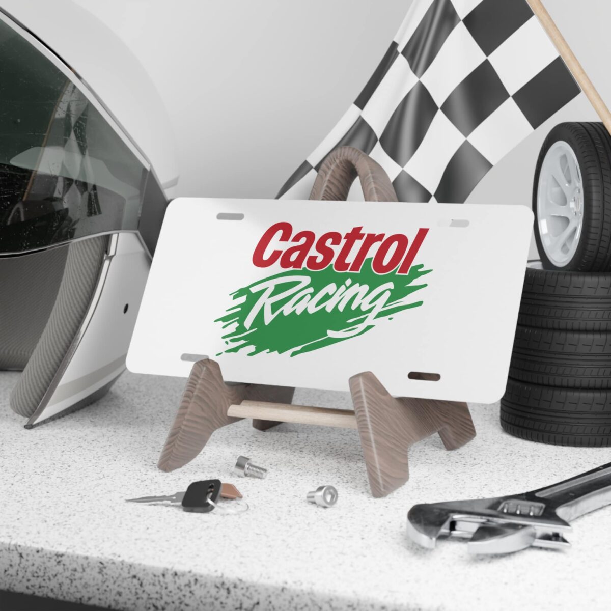 Castrol Racing License Plate
