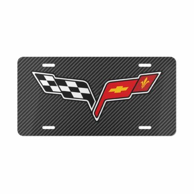 Corvette C6 Carbon Fiber License Plate