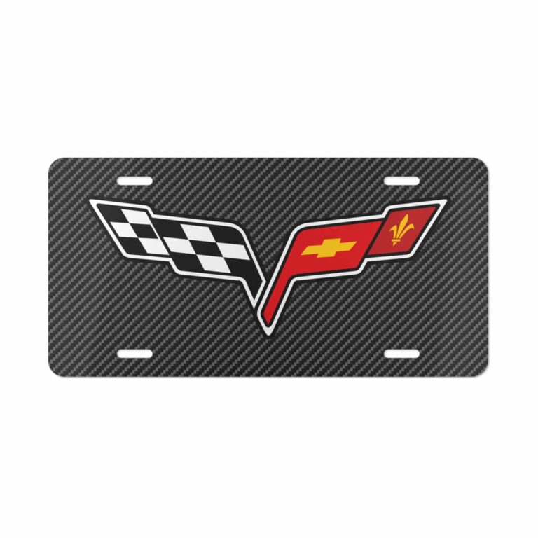 Corvette C6 Carbon Fiber License Plate