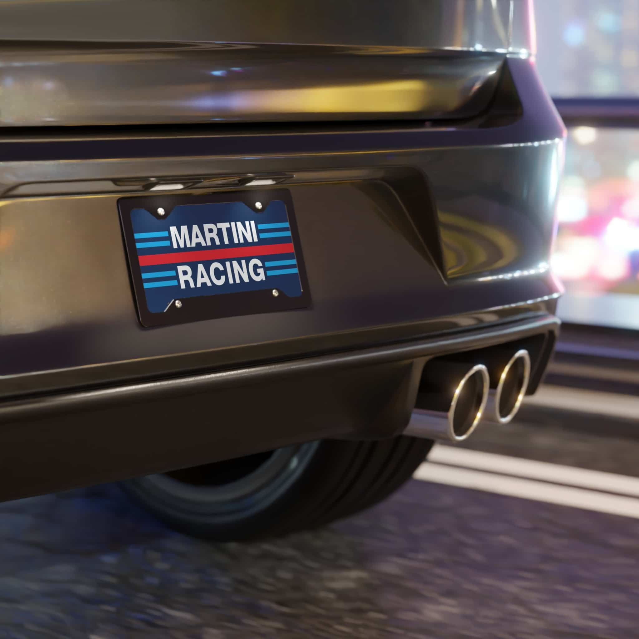 Martini Racing License Plate
