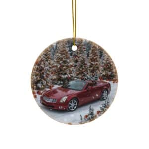 Cadillac XLR Ceramic Christmas Ornament