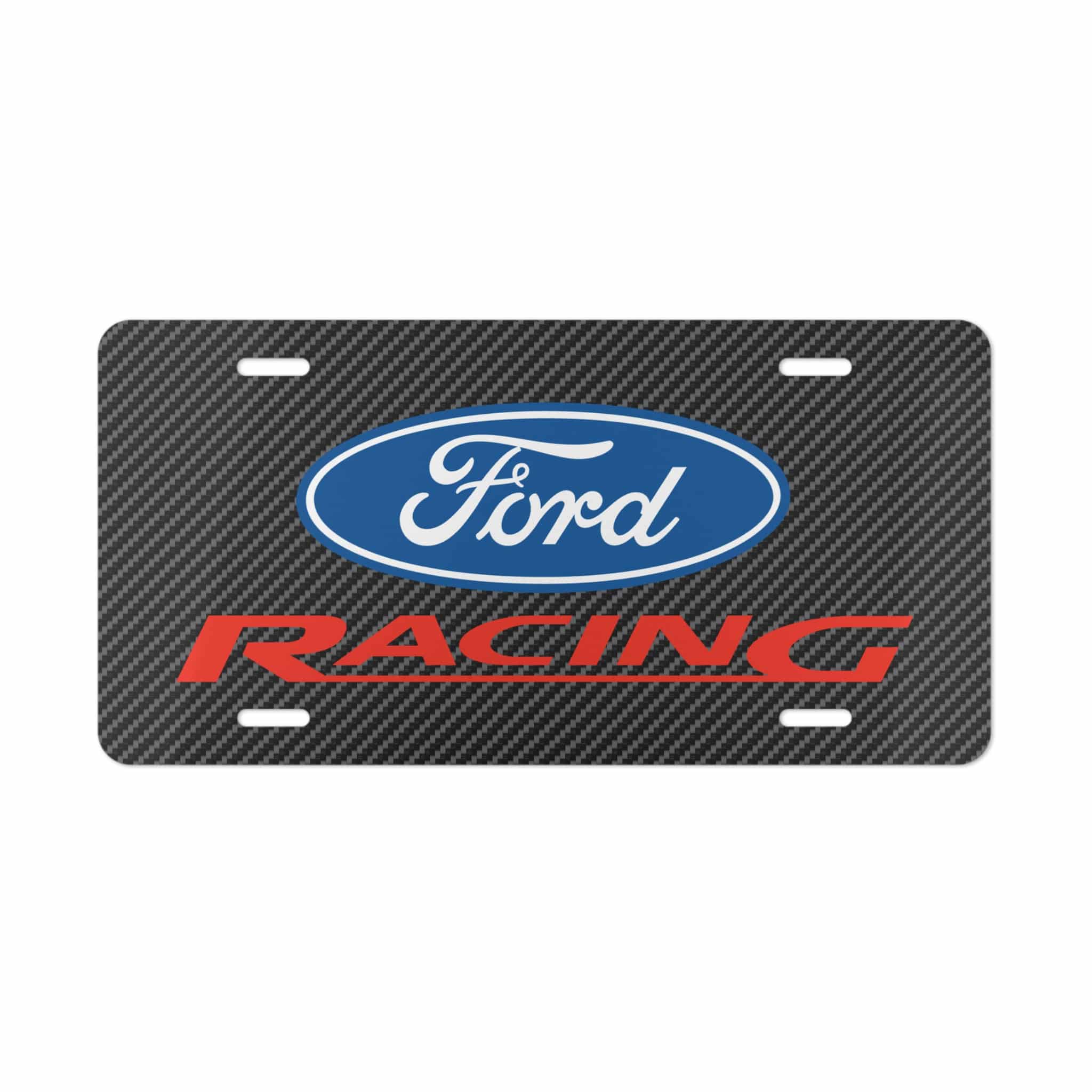Ford Racing Carbon Fiber License Plate