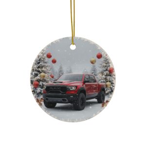 Ram TRX Ceramic Christmas Ornament