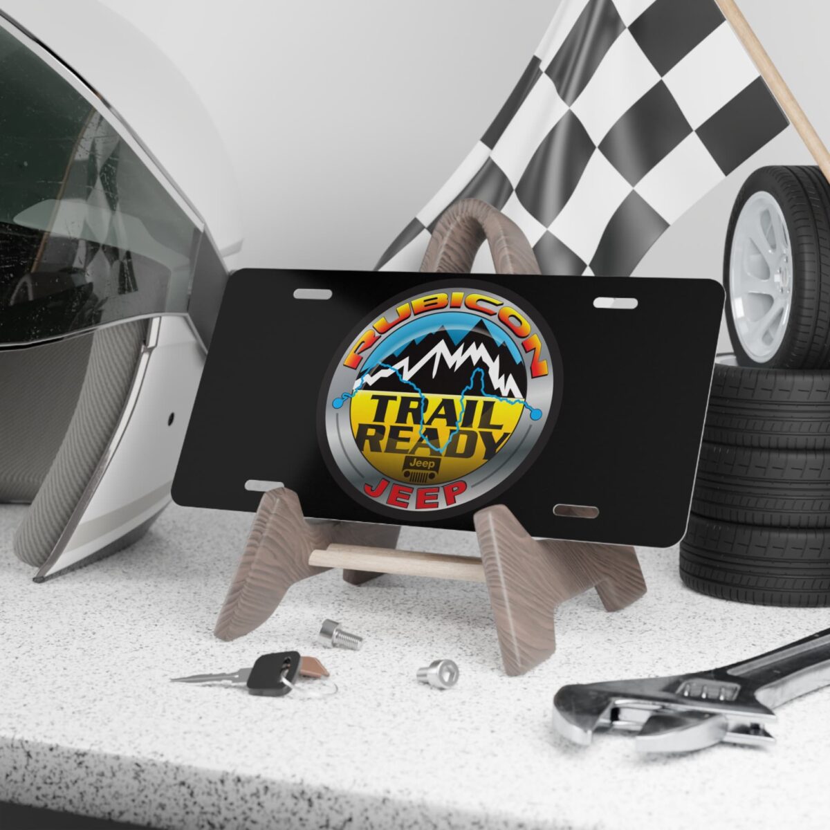 Jeep Rubicon Trail Ready 4×4 License Plate