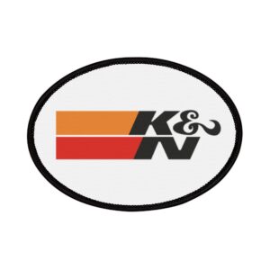 K&N Oval Iron-On Patch
