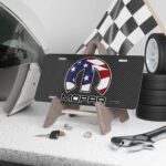 Mopar American Flag Carbon Fiber License Plate