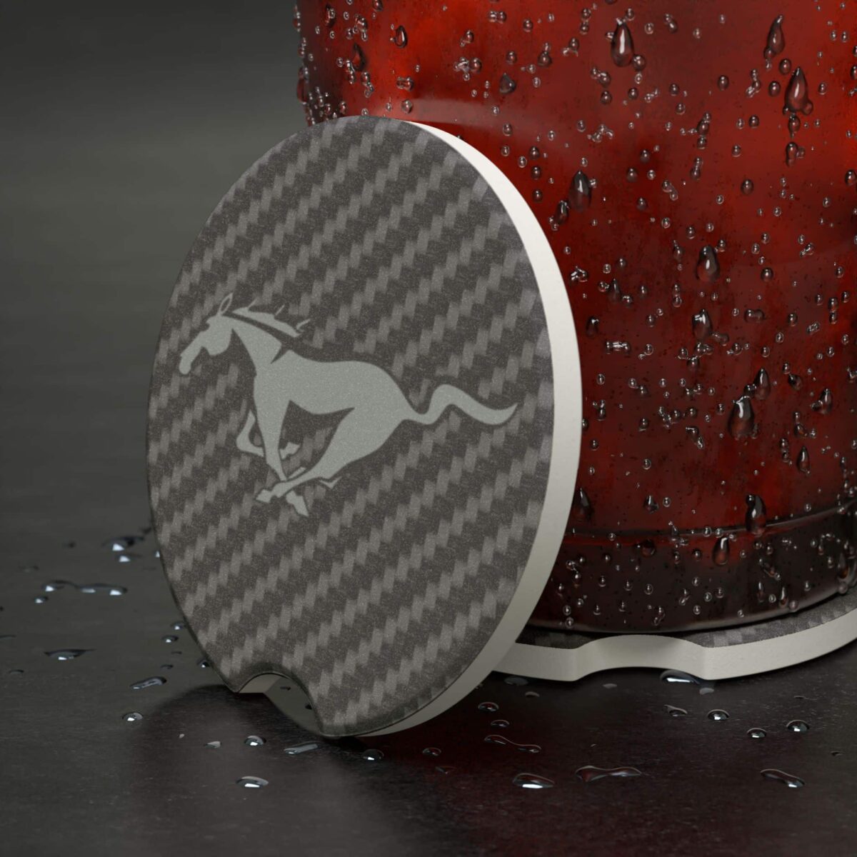 Ford Mustang Soapstone Car Coaster