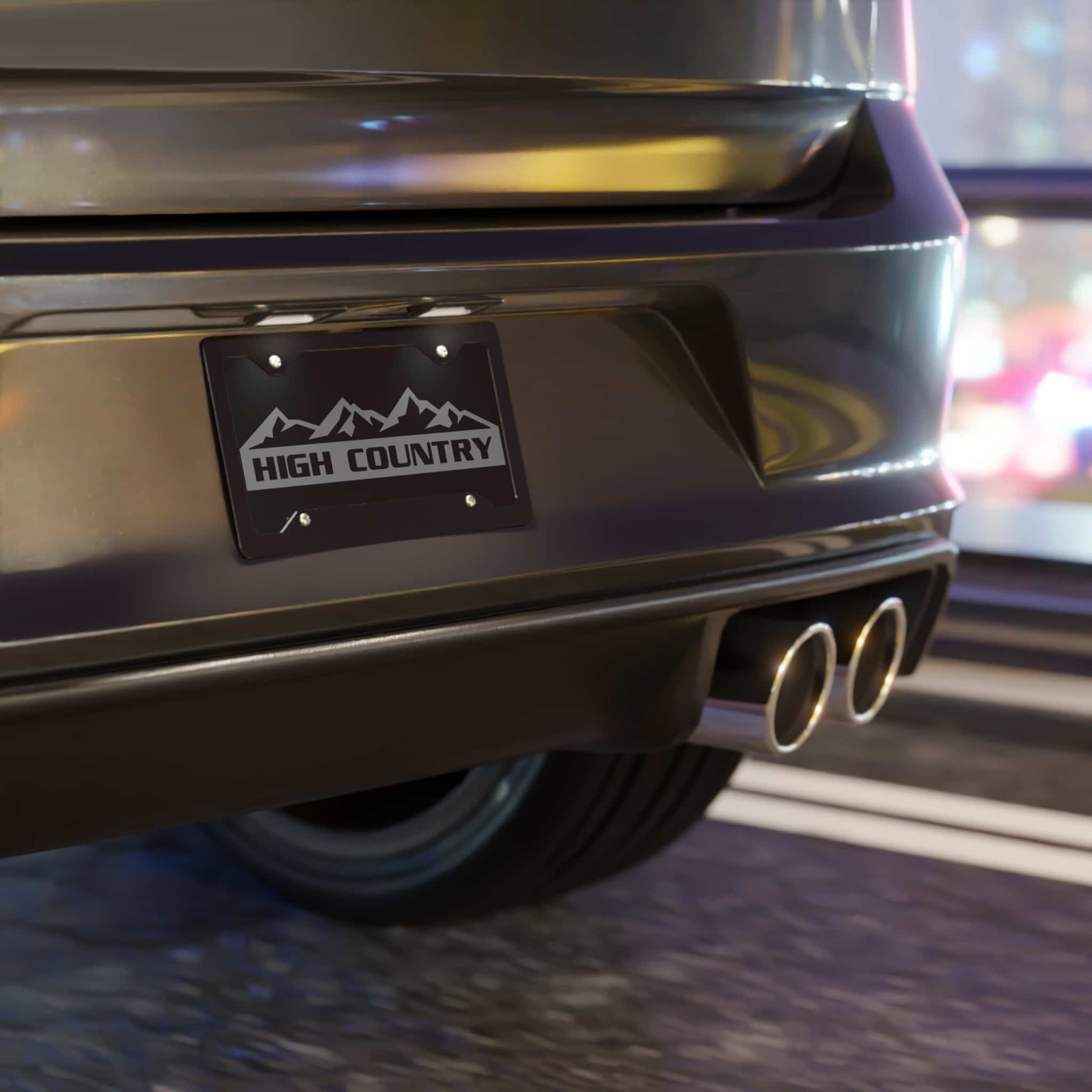 High Country License Plate