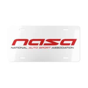 NASA National Auto Sport Association License Plate