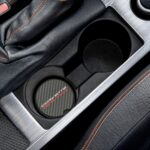Corvette Racing Carbon Fiber Soapstone Car Coaster