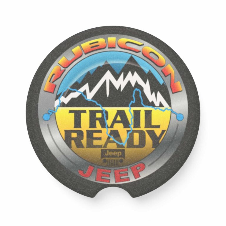 Jeep Rubicon Trail Rated Soapstone Car Coaster