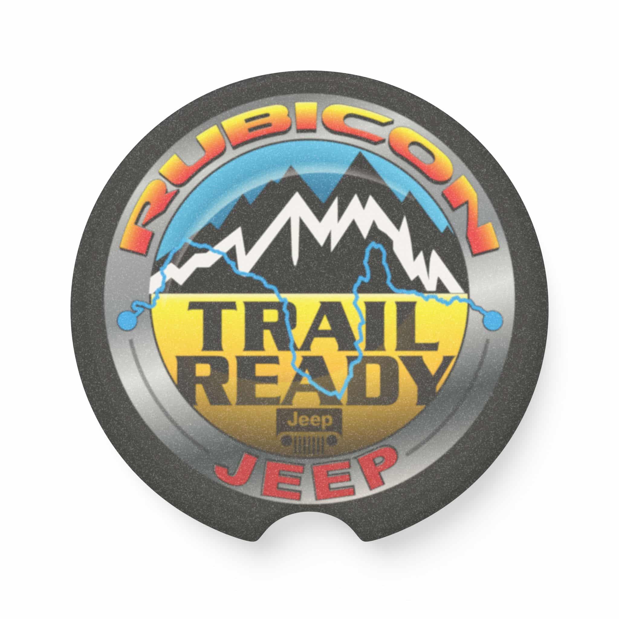 Jeep Rubicon Trail Rated Soapstone Car Coaster