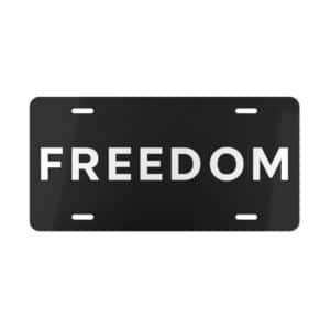 Charlie Kirk Freedom License Plate