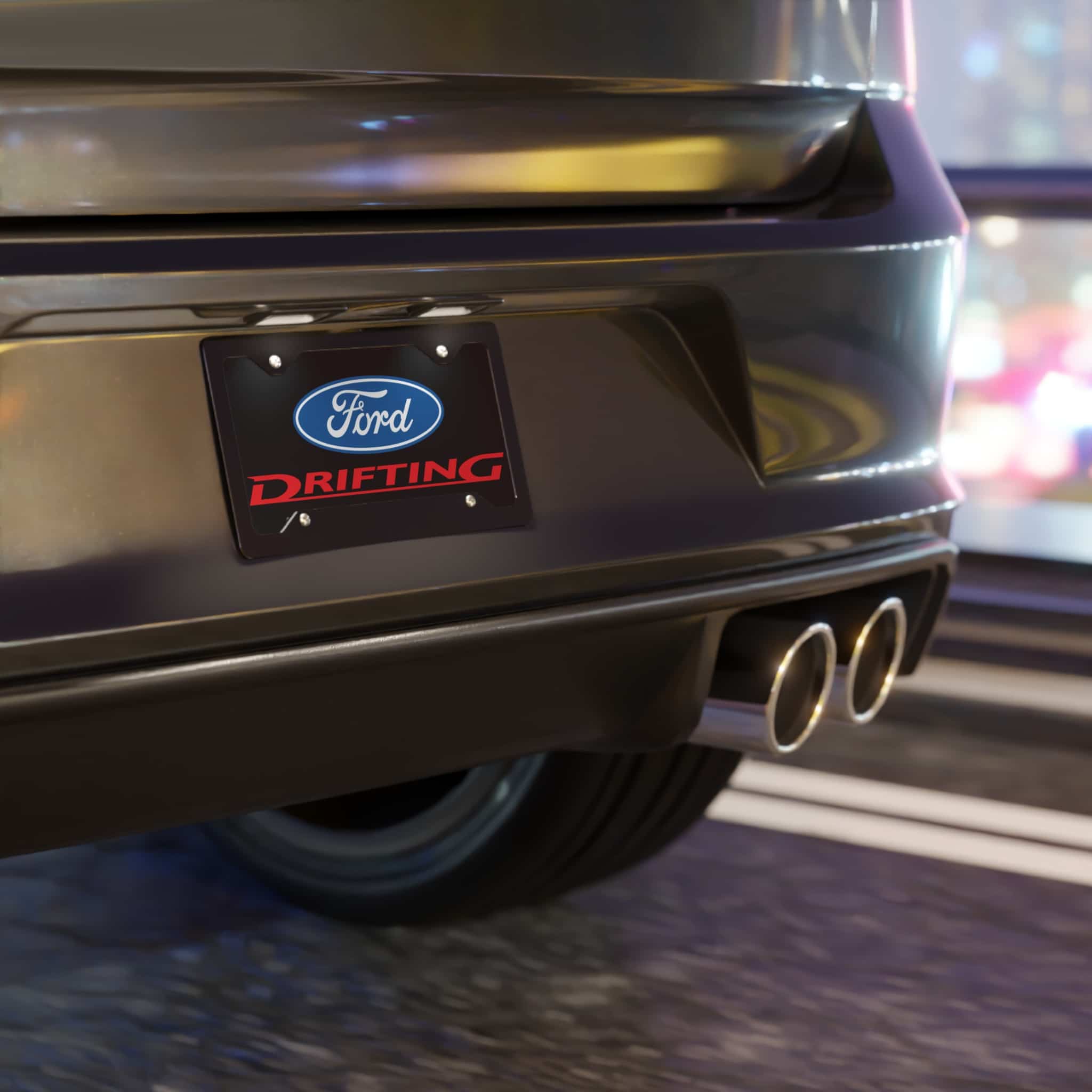 Ford Drifting License Plate