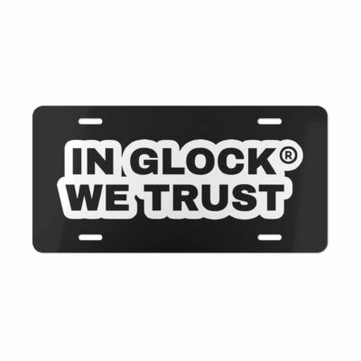 In Glock WeTrust License Plate