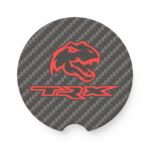 Ram TRX Carbon Fiber Soapstone Car Coaster