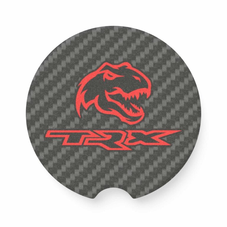 Ram TRX Carbon Fiber Soapstone Car Coaster