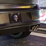 American Flag Punisher License Plate