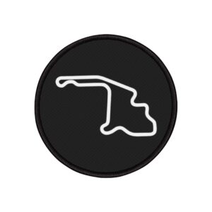 Mid-Ohio Main Course with Chicane Circle Iron-On Patch