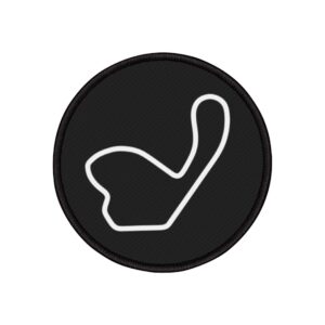 New Jersey Motorsports Park Lightning Circle Iron-On Patch