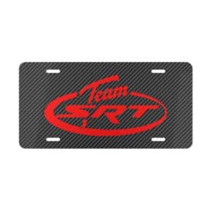 Team SRT Carbon Fiber License Plate