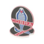 Mustang Cobra Carbon Fiber Soapstone Car Coaster