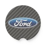 Ford Soapstone Carbon Fiber Car Coaster
