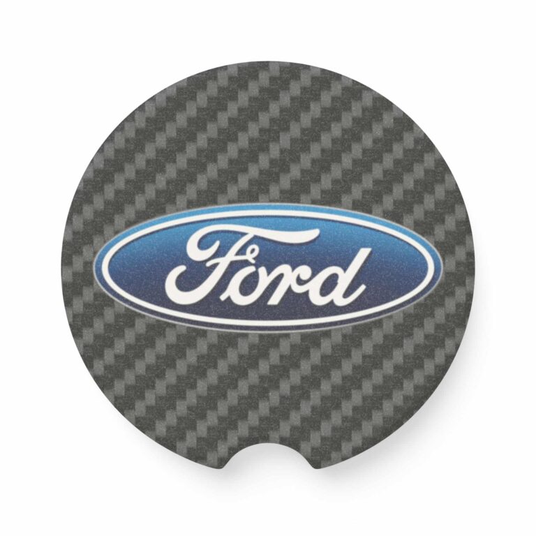 Ford Soapstone Carbon Fiber Car Coaster