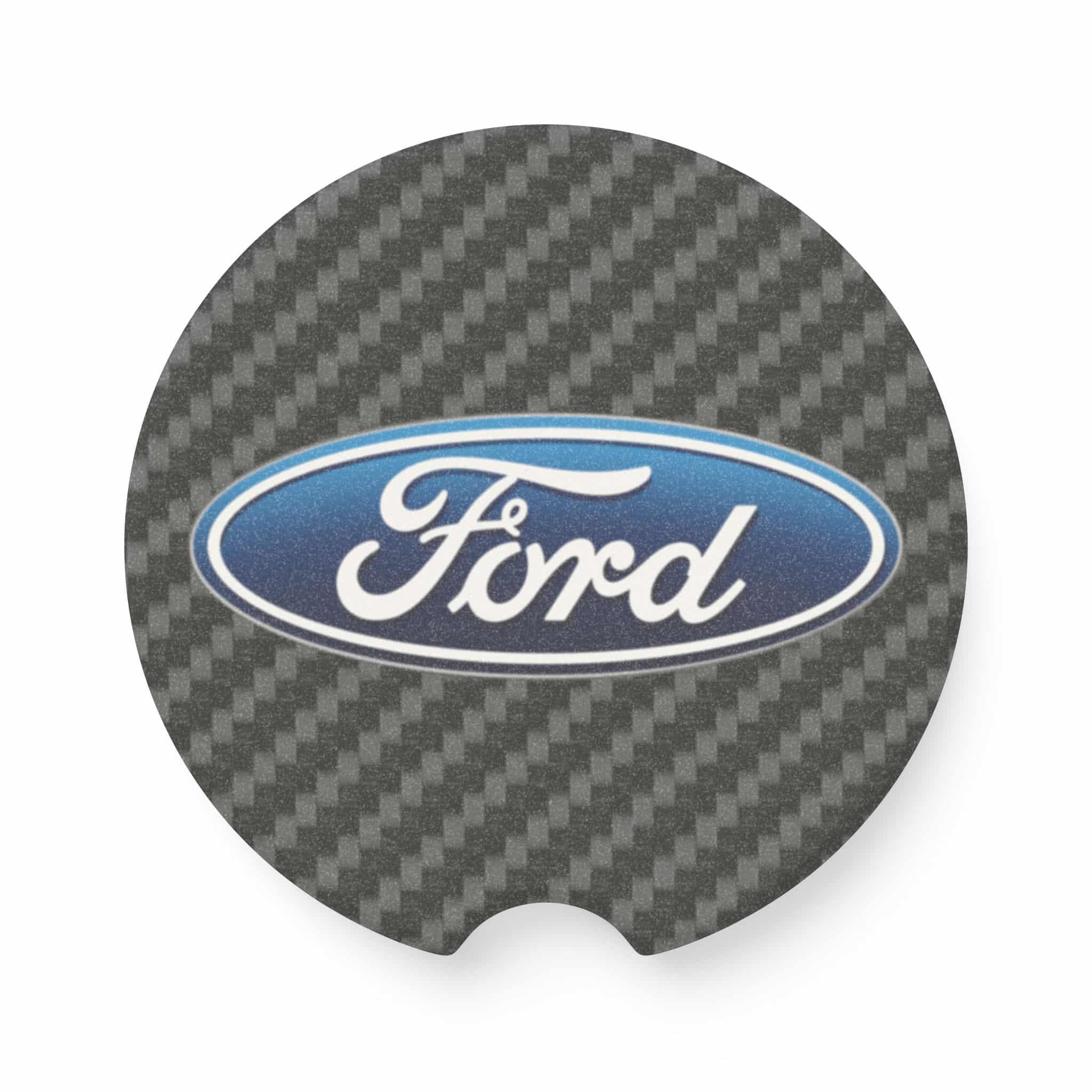 Ford Soapstone Carbon Fiber Car Coaster