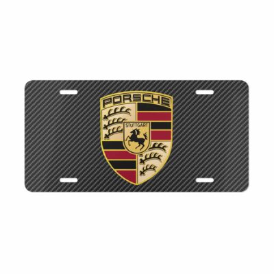 Porsche Carbon Fiber License Plate