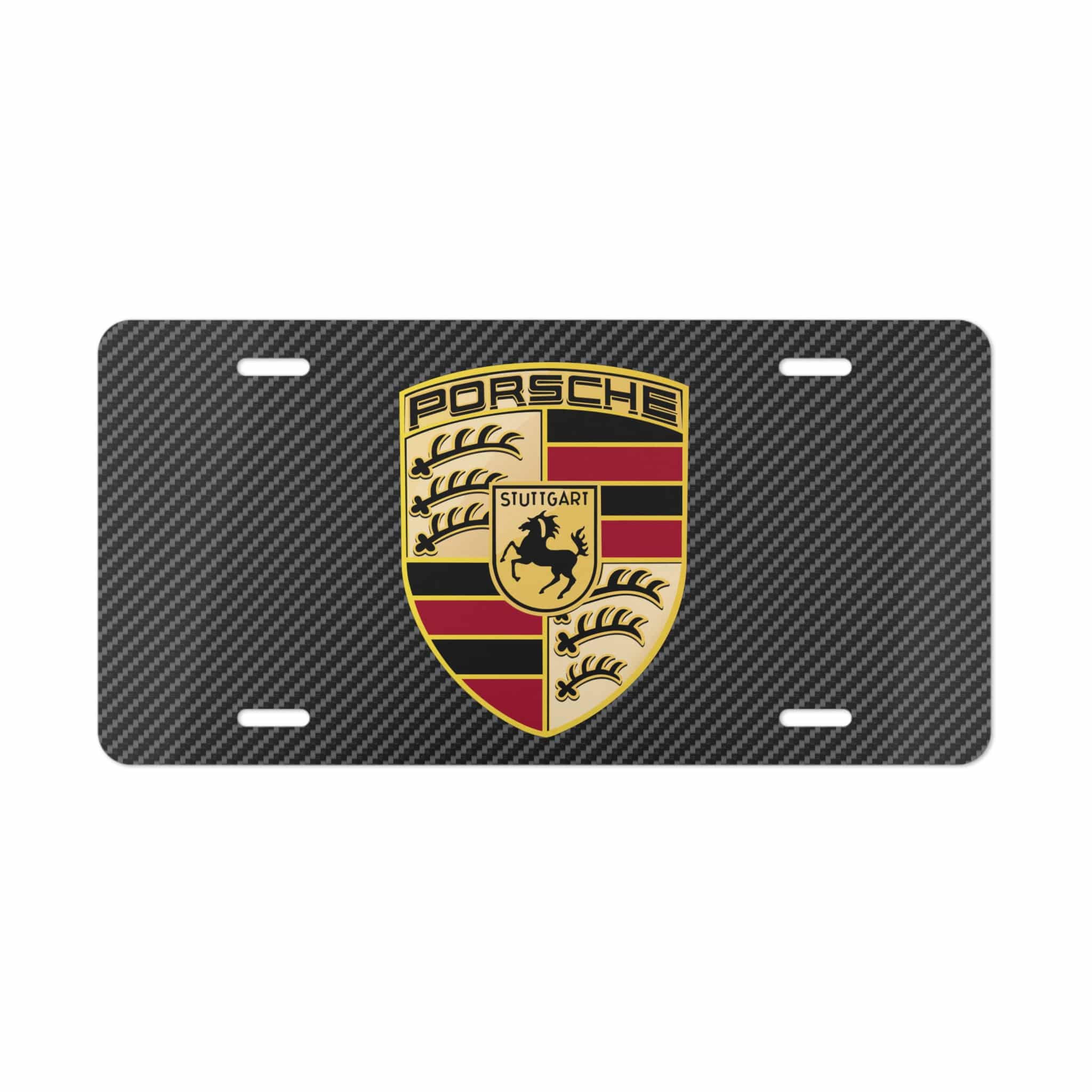 Porsche Carbon Fiber License Plate