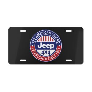 Jeep The American Legend 4X4 License Plate
