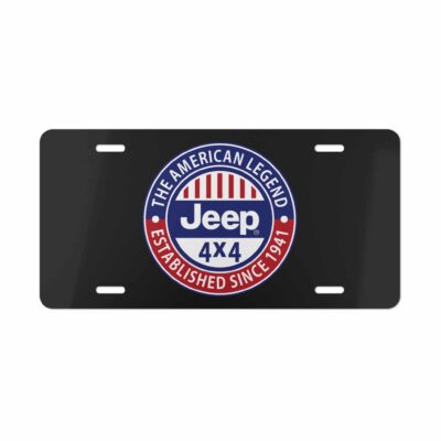 Jeep The American Legend 4X4 License Plate