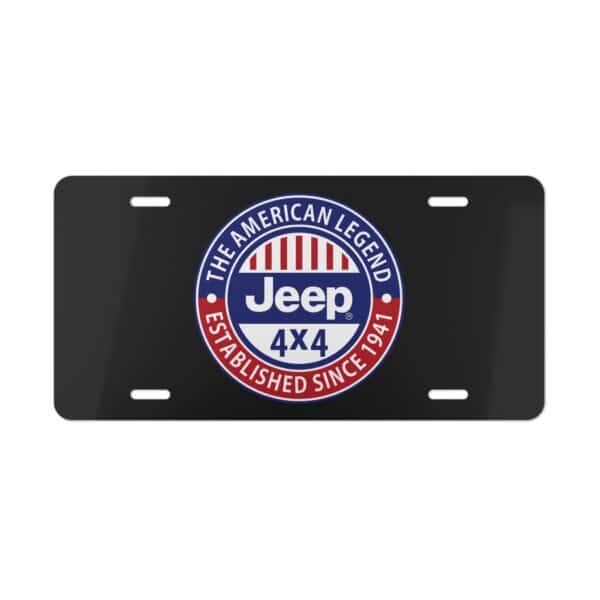 Jeep The American Legend 4X4 License Plate