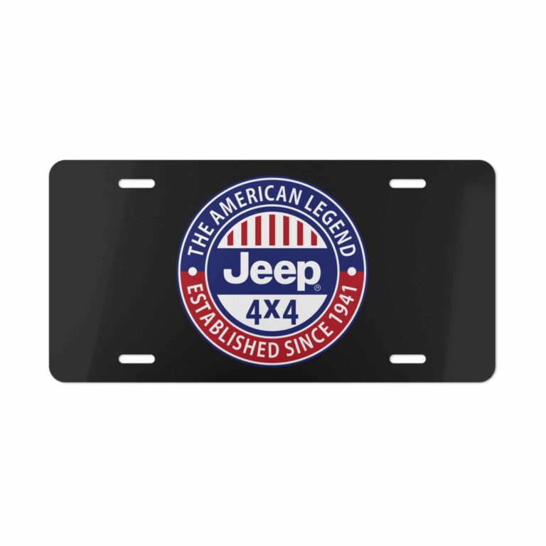 Jeep The American Legend 4X4 License Plate