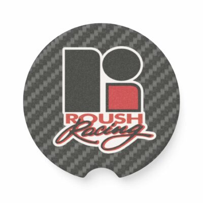 Roush Racing Carbon Fiber Soapstone Car Coaster