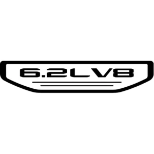 GMC 6.2L V8 Diecut Decal
