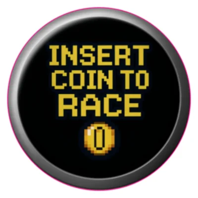 Insert Coin To Race Push To Start Button Overlay