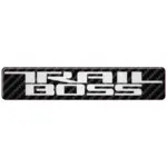 Chevy Trail Boss Silver Carbon Fiber Badge