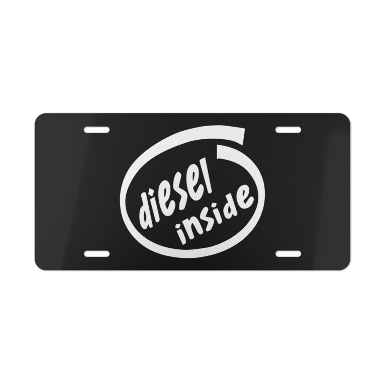 Diesel Inside License Plate