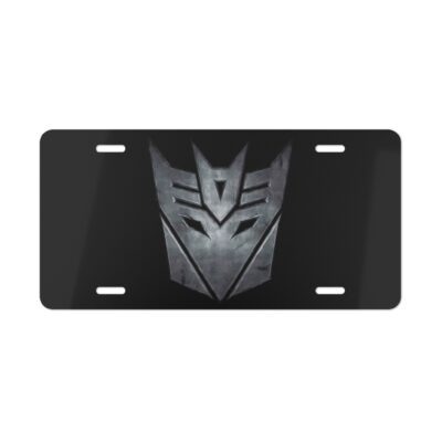Decepticon Transformers License Plate