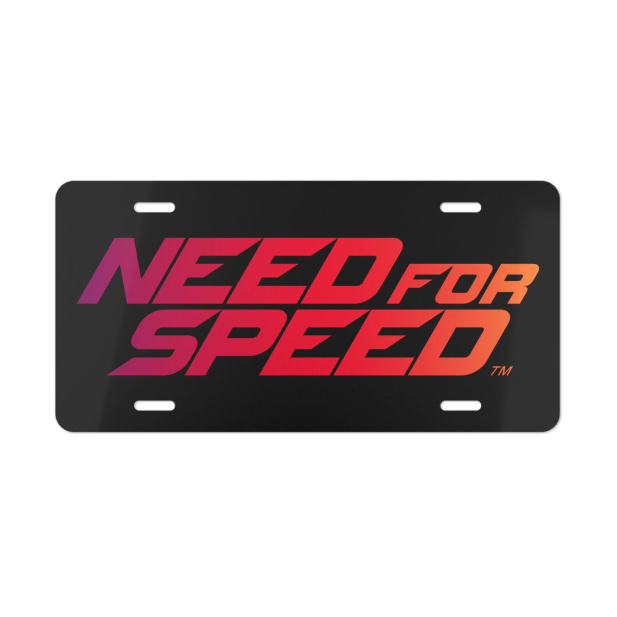 Need For Speed License Plate