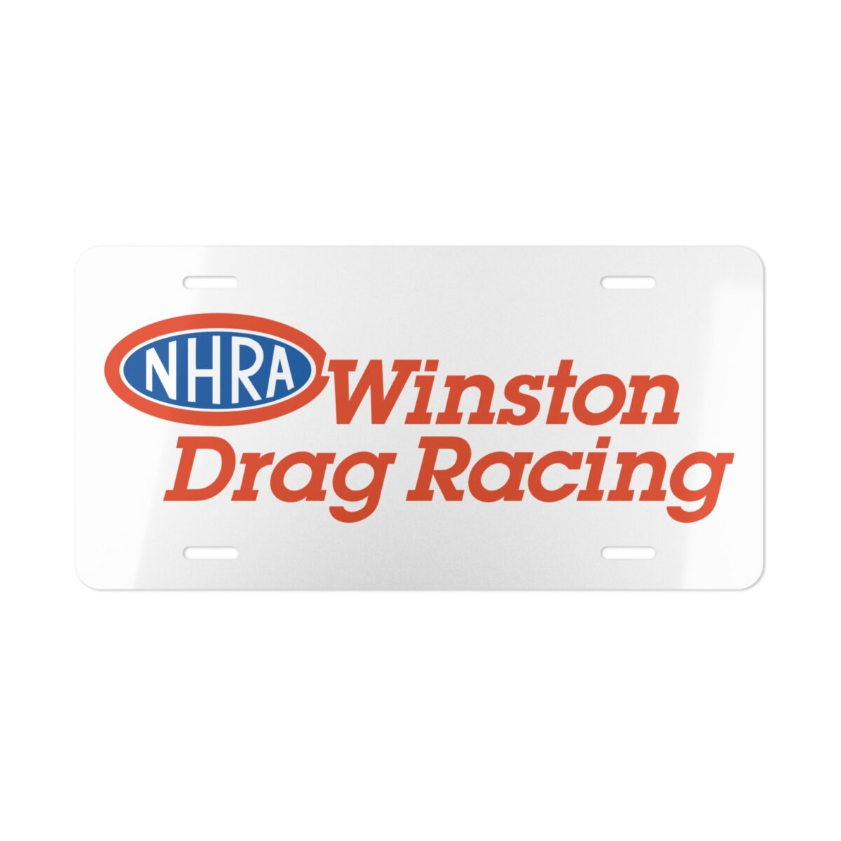NHRA Winston Drag Racing License Plate