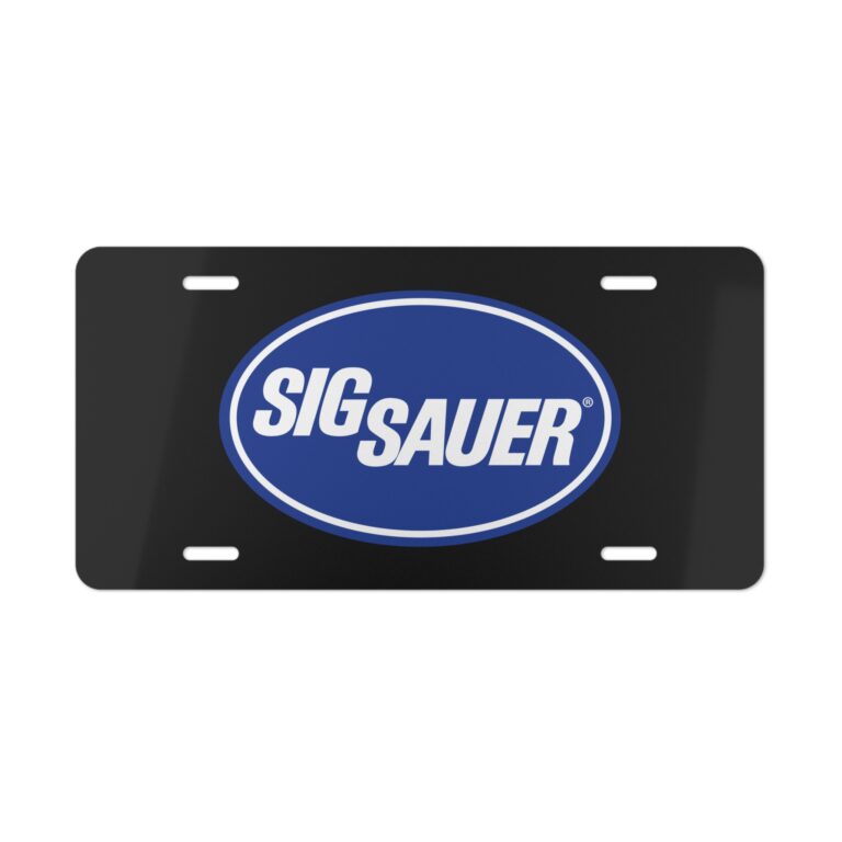 Sig Sauer License Plate Style 2