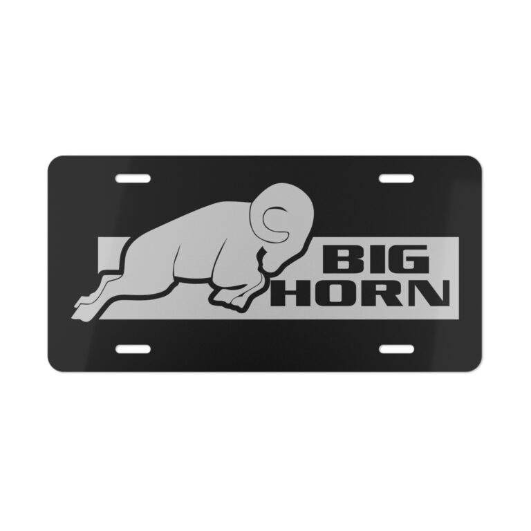 Ram Big Horn License Plate